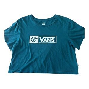 Juniors Vans‎ Cropped Logo Tee Size XL